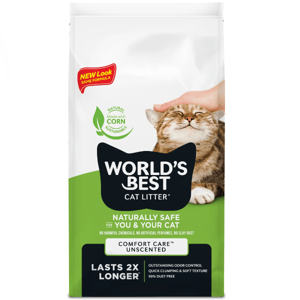 WORLD'S BEST Unscented Clumping Cat Litter, 28lb