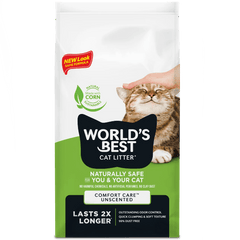 WORLD'S BEST Unscented Clumping Cat Litter, 28lb
