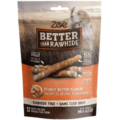 Zoë Better than Rawhide Peanut Butter Twists for Dogs