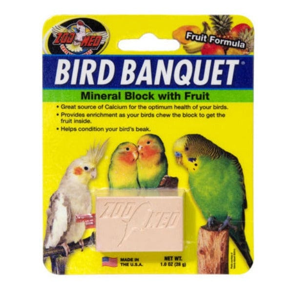 Zoo Med Bird Banquet Mineral Fruit Block