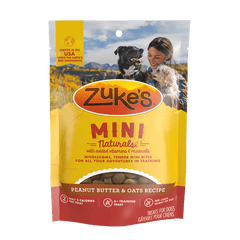 Zuke's Mini Naturals Peanut Butter & Oats Recipe Dog Treats
