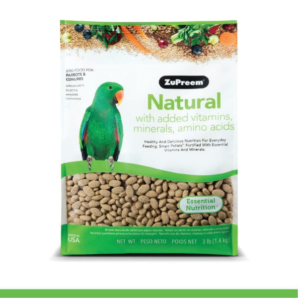 ZuPreem Natural Bird Food, Parrots & Conures